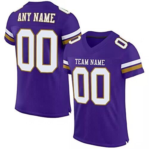 2024 Men NFL custom throwback purple nike jersey style 5